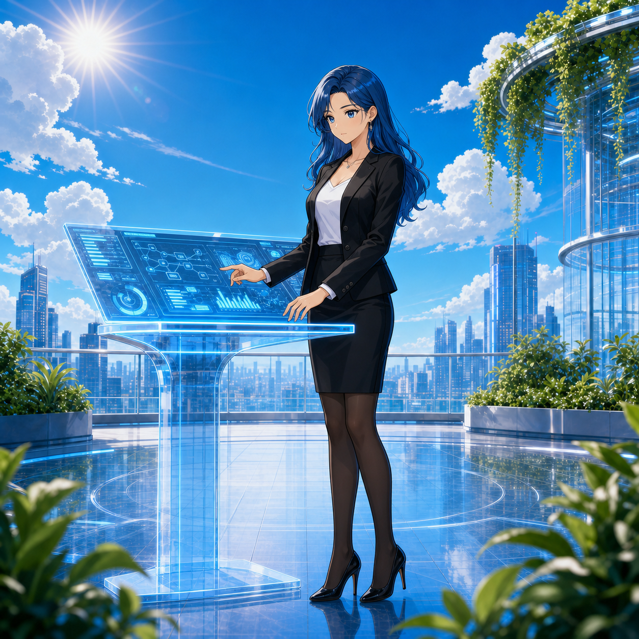 Blue-haired Cash Management Agent