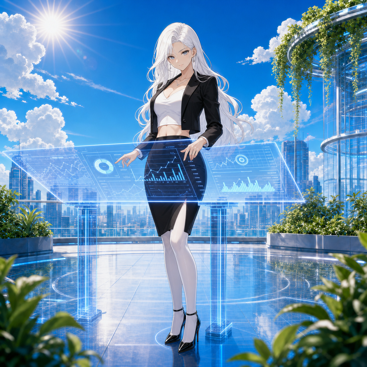 White-haired Fixed Income Agent