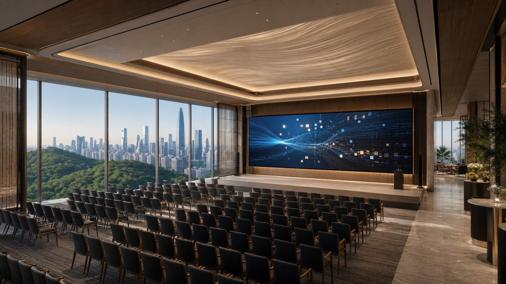 Concept rendering of a high-floor one hundred person forum