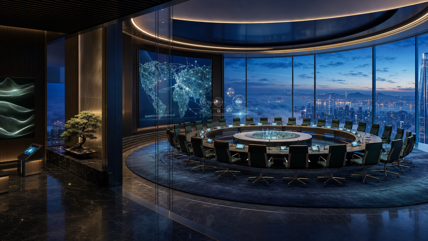 Fictional concept of a potential upper-floor PAFC meeting room